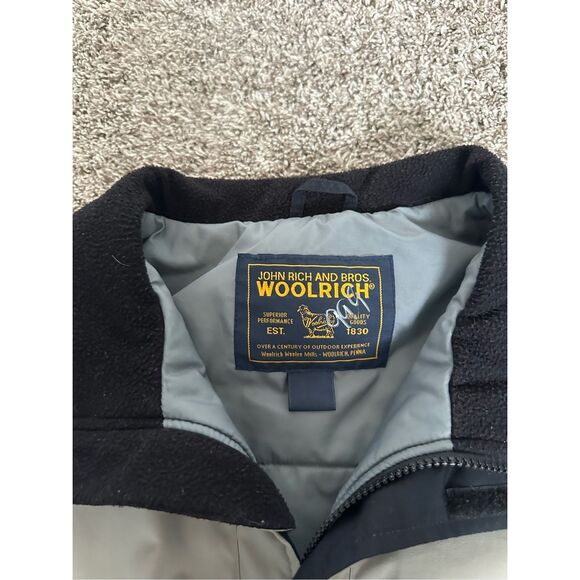 john rich and bros woolrich nylon bommer jacket men’s L outdoors zip up in ash - Picture 2 of 12